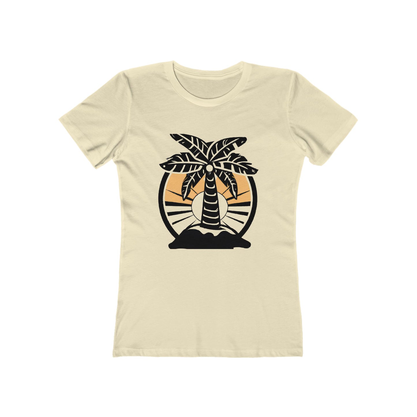 Royal Sun Generative Palm Tree T-shirt - Boyfriend Tee